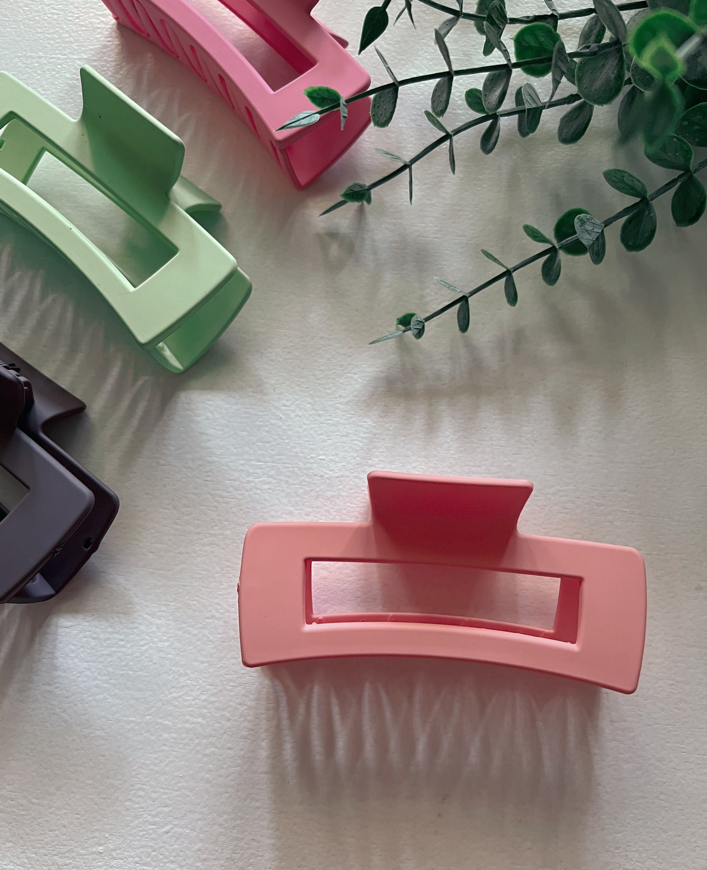 Haarklammer Peach matt