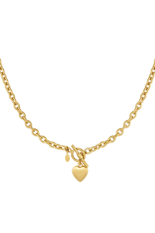 Gliederkette mit rundem Verschluss „Herz“