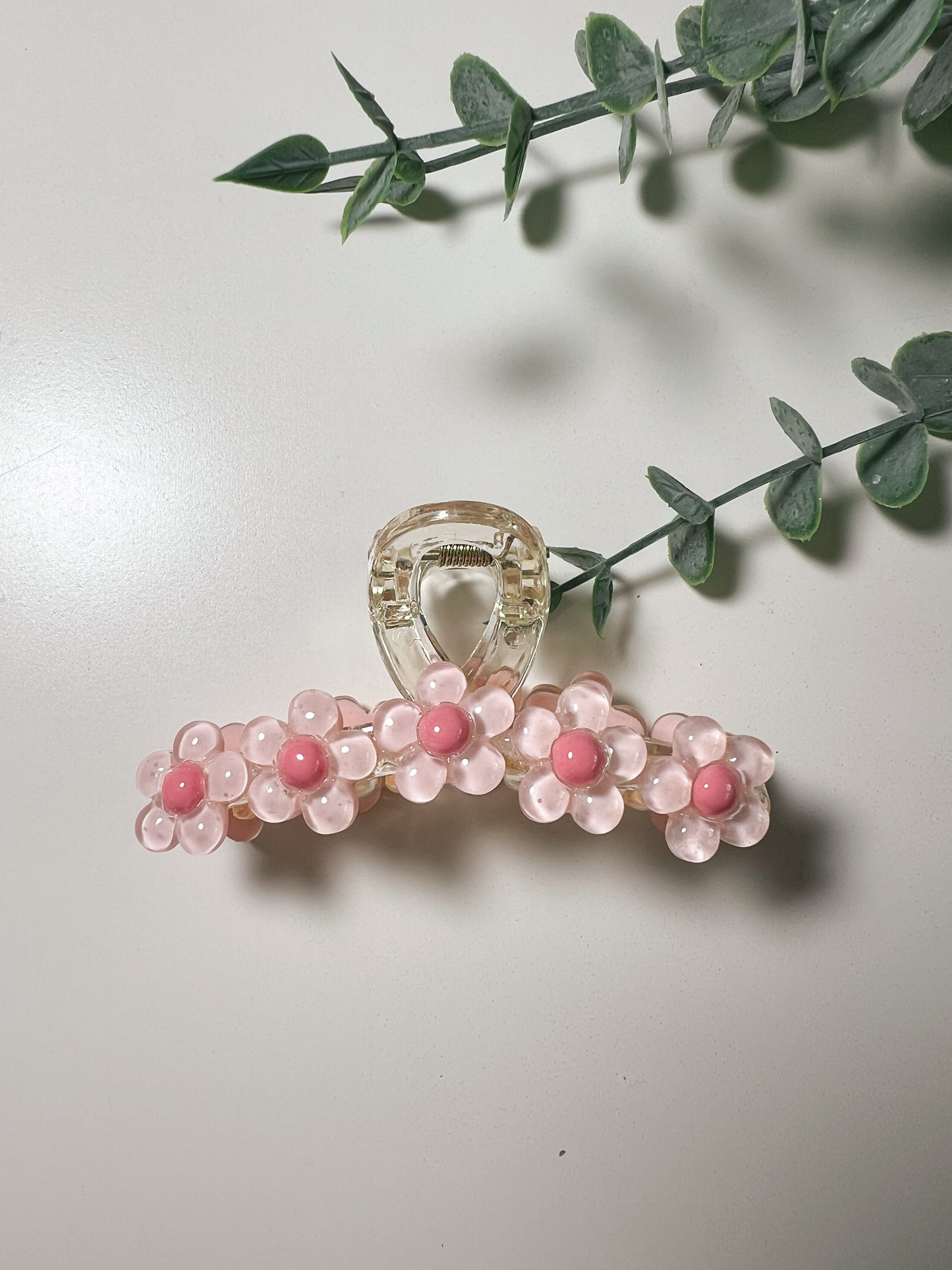 Haarklammer „Gänseblümchen“ rosa