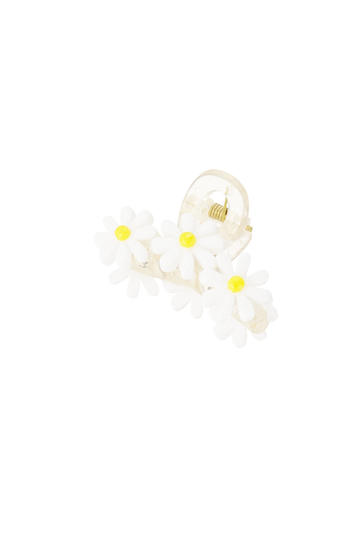 Haarklammer „Gänseblümchen“ weiß