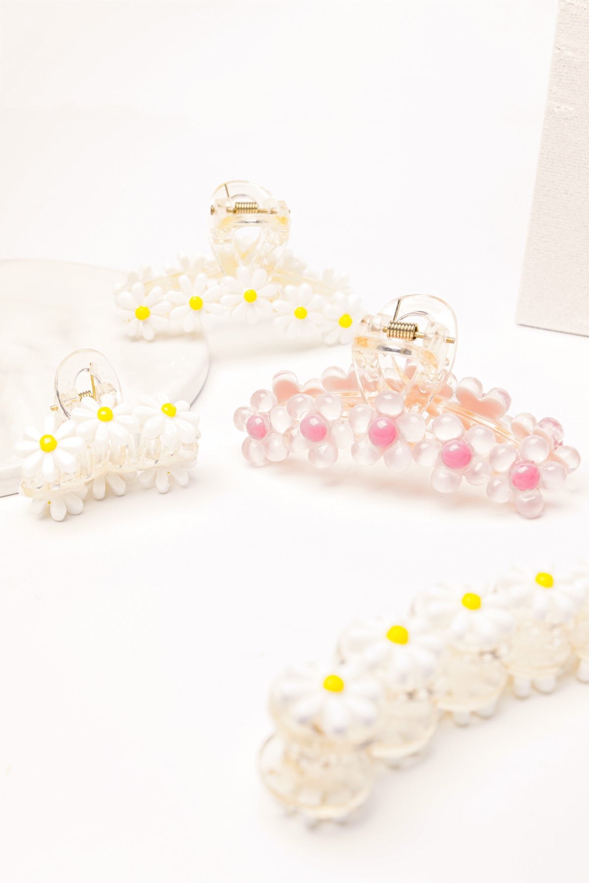 Haarklammer „Gänseblümchen“ rosa